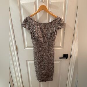 JAdore Glittering Silver Mini Dress